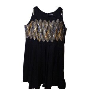 Womens Plus Size Black Evening Prom Dress sz 22 Clements Ribeiro Swan